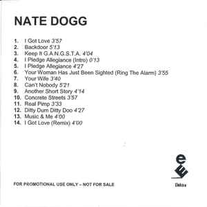 Nate Dogg – Music & Me (2001, CDr) - Discogs