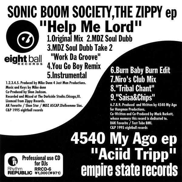 Sonic Boom Society / 4540 My Ago – The Zippy EP / Aciid Tripp EP ...