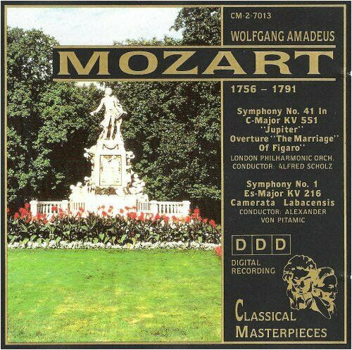 Album herunterladen Wolfgang Amadeus Mozart - Symphony No 41 In C Major KV 551 Jupiter Overture The Marriage Of Figaro Symphony No 1 Es Major KV 216 Camerata Labacensis