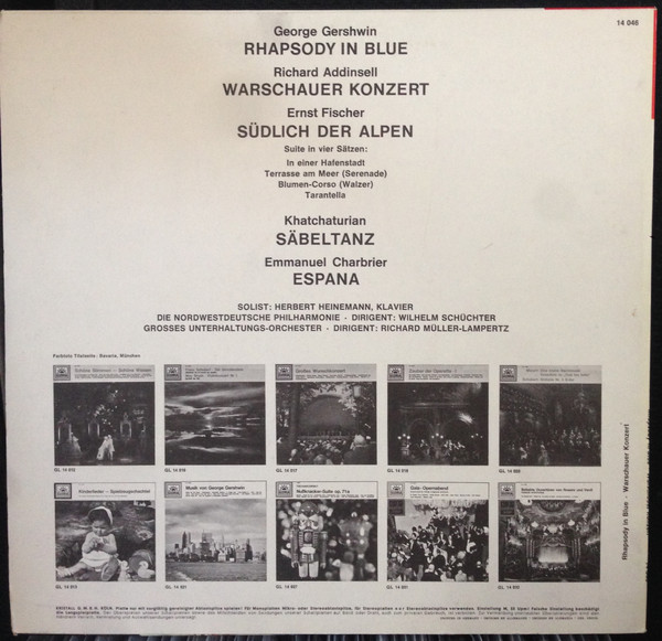 lataa albumi Various - Rhapsody In Blue Warschauer Konzert Südlich Der Alpen Säbeltanz Espana