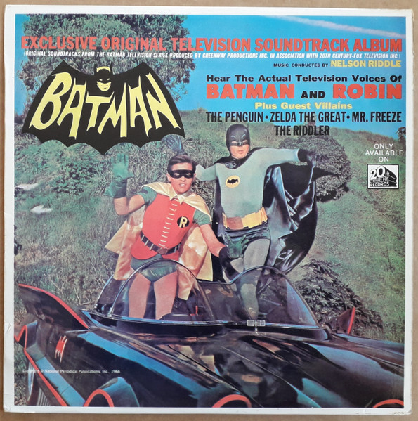 Batman And Robin , Music Conducted By Nelson Riddle – Batman (Exclusive  Original Television Soundtrack Album) (1966, Vinyl) - Discogs