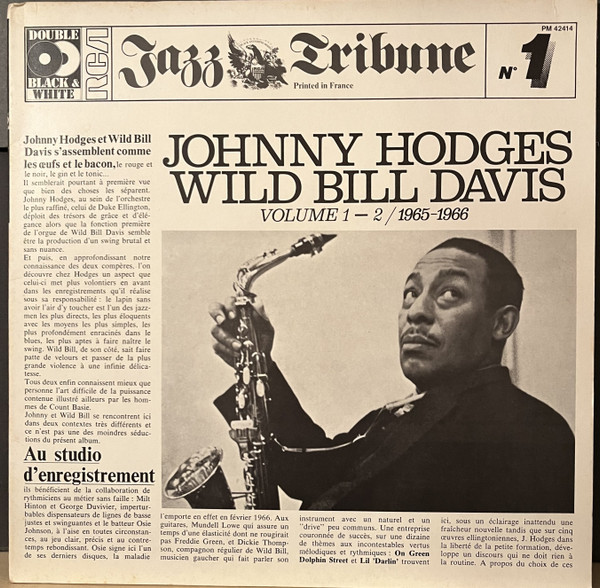 Johnny Hodges and Wild Bill Davis – Johnny Hodges And Wild Bill