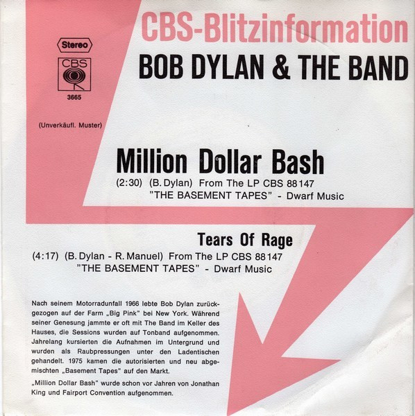 last ned album Bob Dylan & The Band - Million Dollar Bash