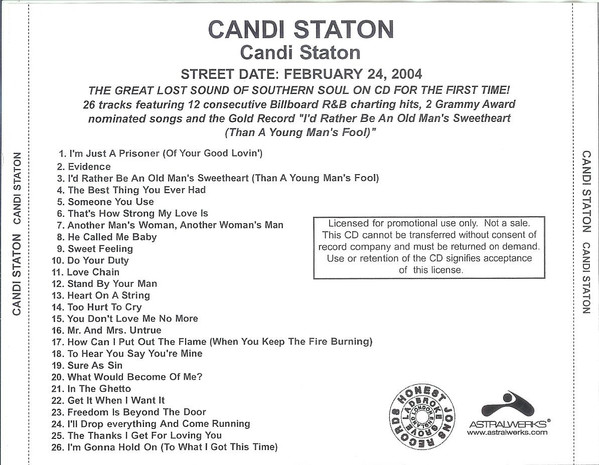 Candi Staton - Candi Staton | Releases | Discogs