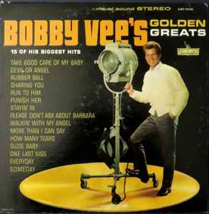 Bobby Vee - Bobby Vee's Golden Greats album cover