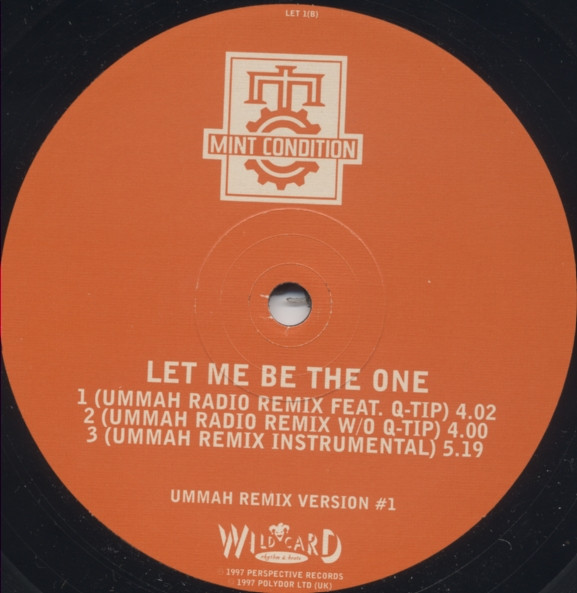 Mint Condition – Let Me Be The One (1997, Vinyl) - Discogs