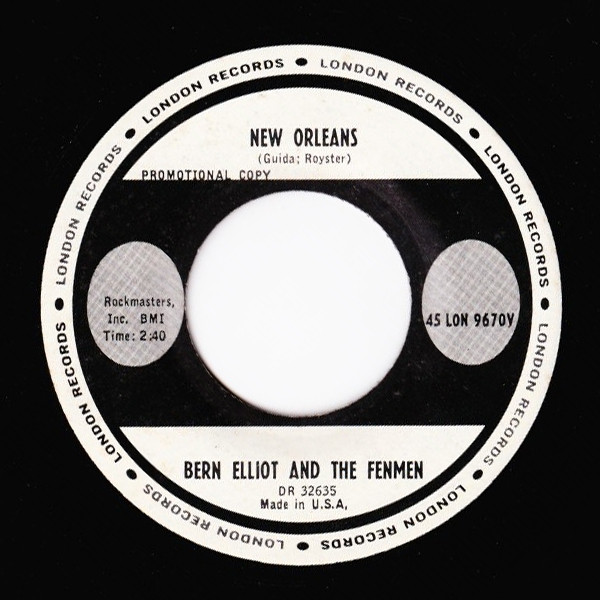 Bern Elliott And The Fenmen - New Orleans | Releases | Discogs