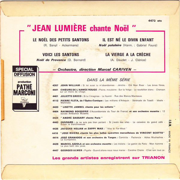 baixar álbum Jean Lumière - Jean Lumière Chante