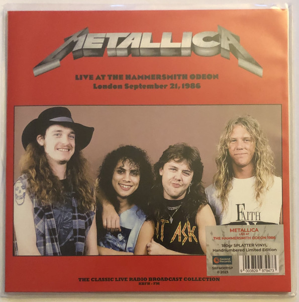 Live at the Hammersmith Odeon London 1986 - Vinilo Rojo - Metallica - Disco