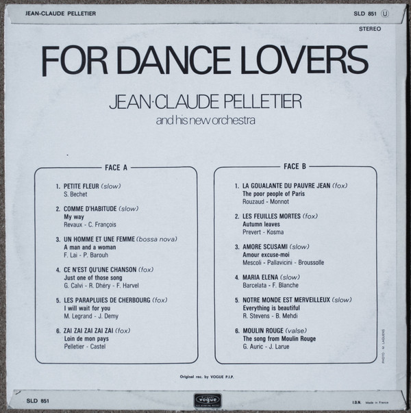 last ned album JeanClaude Pelletier And His New Orchestra - For Dance Lovers