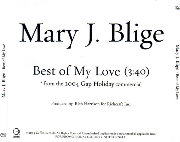Album herunterladen Mary - Best Of My Love