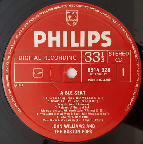 John Williams And The Boston Pops - Aisle Seat | Philips (6514 328) - 3