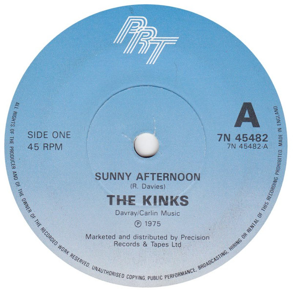 The Kinks Sunny Afternoon Vinyl Discogs