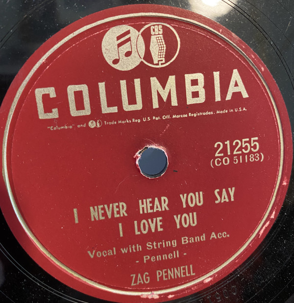 baixar álbum Zag Pennell - Vegetable Love I Never Hear You Say I Love You