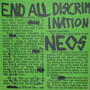 Neos (2) - End All Discrimination album cover
