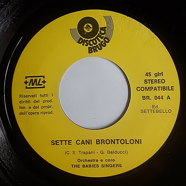 last ned album The Babies Singers - Sette Cani Brontoloni