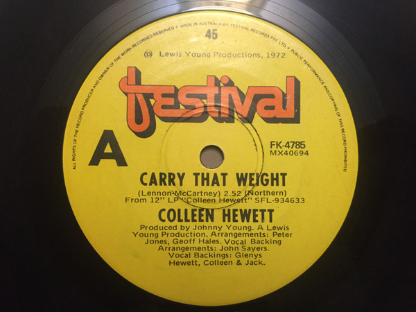 baixar álbum Colleen Hewett - Danny Boy Carry That Weight