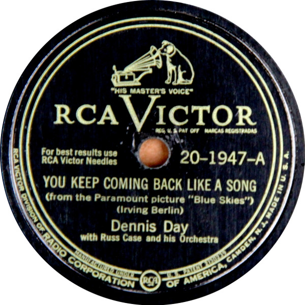 descargar álbum Dennis Day With Russ Case And His Orchestra - You Keep Coming Back Like A Song Remember When You Sang Oh Promise Me