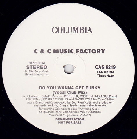 C + C Music Factory – Do You Wanna Get Funky (1994, Vinyl) - Discogs