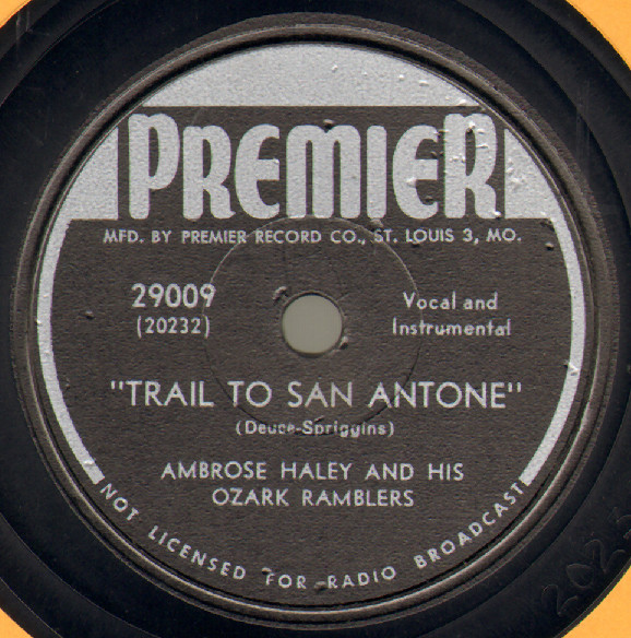 lataa albumi Ambrose Haley And His Ozark Ramblers - Kansas City Kitty Trail To San Antone