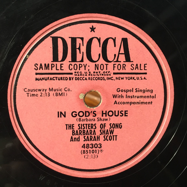Album herunterladen Sisters Of Song, Barbara Shaw And Sarah Scott - My Savior Whispers A Prayer In Gods House