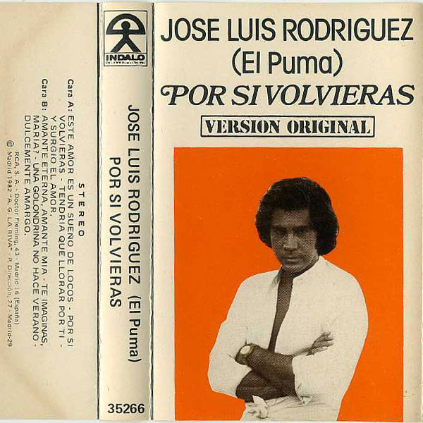 Camión golpeado industria De trato fácil Jose Luis Rodriguez (El Puma) – Por Si Volvieras (1979, Cassette) - Discogs