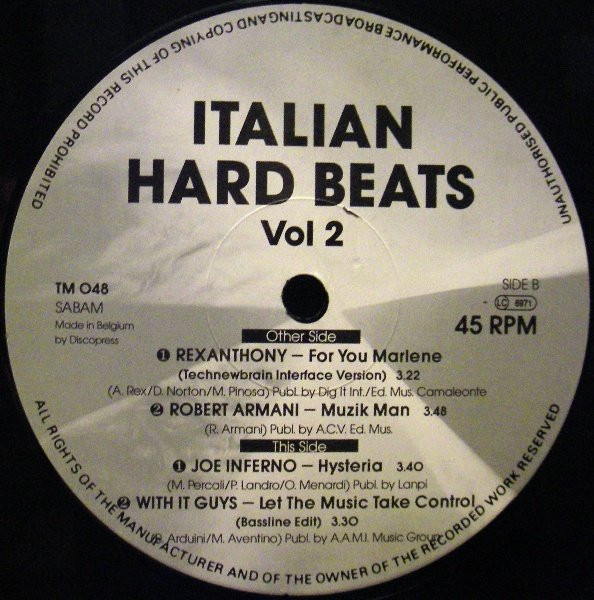 ladda ner album Various - Italian Hard Beats