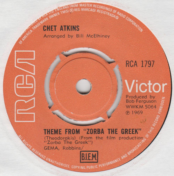 lataa albumi Chet Atkins - Theme From Zorba The Greek