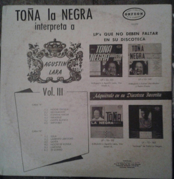 descargar álbum Toña La Negra Con Alvarito - Interpreta A Agustin Lara Vol3