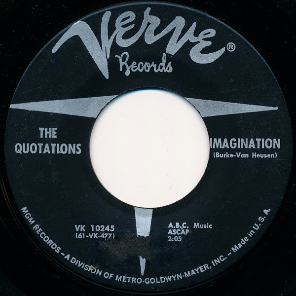 The Quotations – Imagination (1962, MGM Pressing, Vinyl) - Discogs