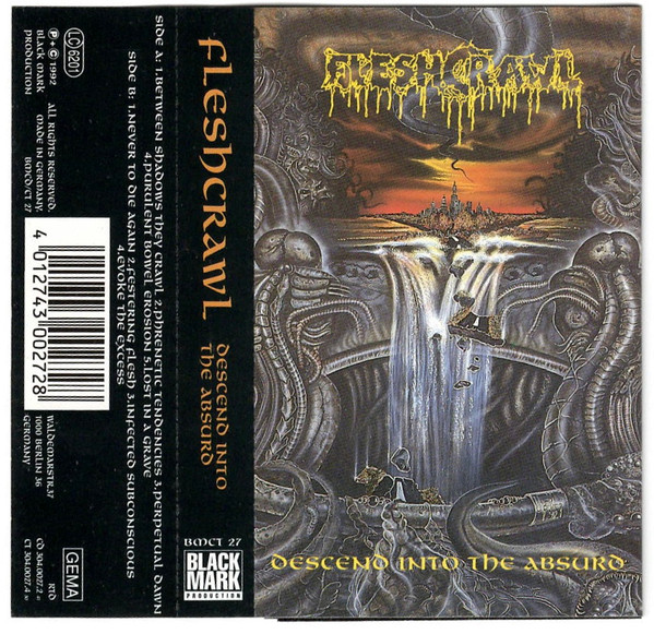 Fleshcrawl – Descend Into The Absurd (1992, Cassette) - Discogs