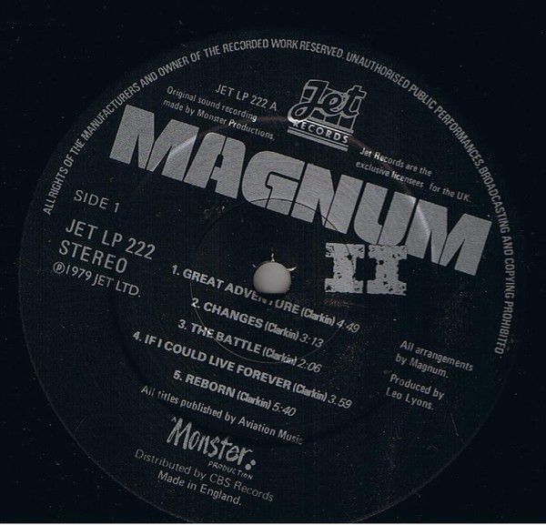 Magnum - Magnum II | Jet Records (JET LP 222) - 3