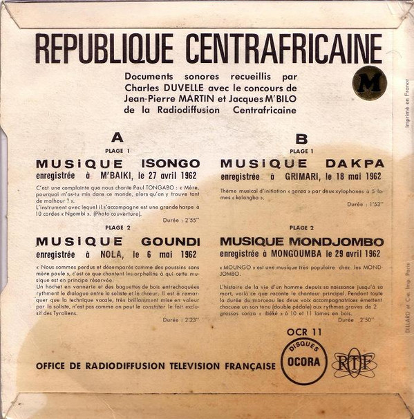 Album herunterladen Various - Republique Centrafricaine
