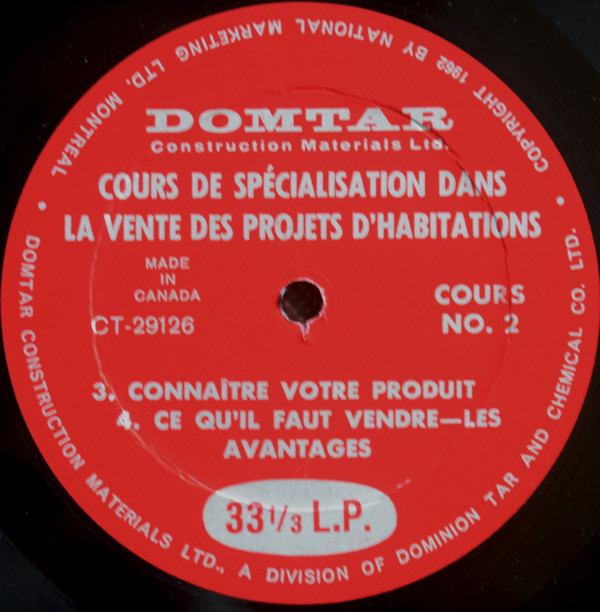 ladda ner album Roger Therrien - Cours De Spécialisation Dans La Vente Des Projets DHabitation Cours No1 Et 2