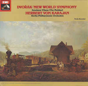 lataa albumi Dvorak Smetana Herbert Von Karajan, Orchestre Philharmonique De Berlin - Symphonie Du Nouveau Monde La Moldau