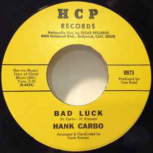 Hank Carbo - Bad Luck / Funny (How Times Slips Away)