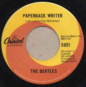 The Beatles – Paperback Writer (1966, Vinyl) - Discogs