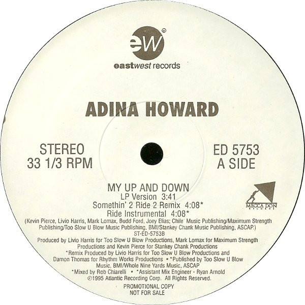 Adina Howard – My Up And Down (1995, Vinyl) - Discogs