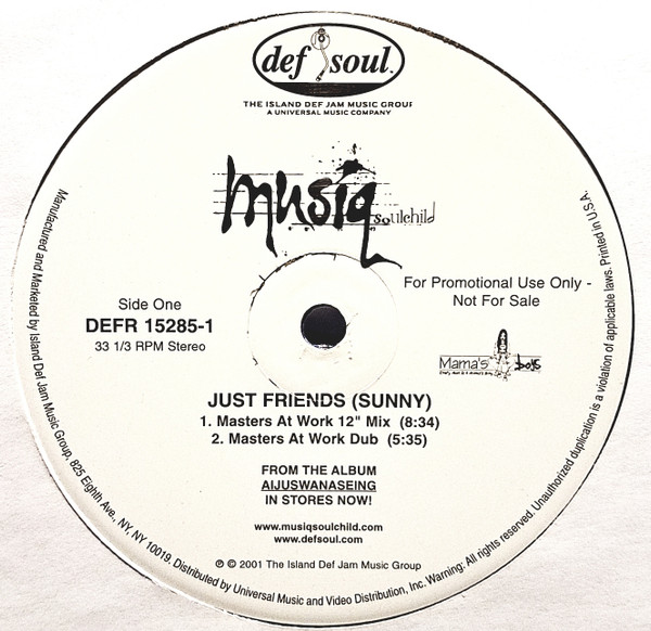 Musiq Soulchild - Just Friends (Sunny) | Releases | Discogs