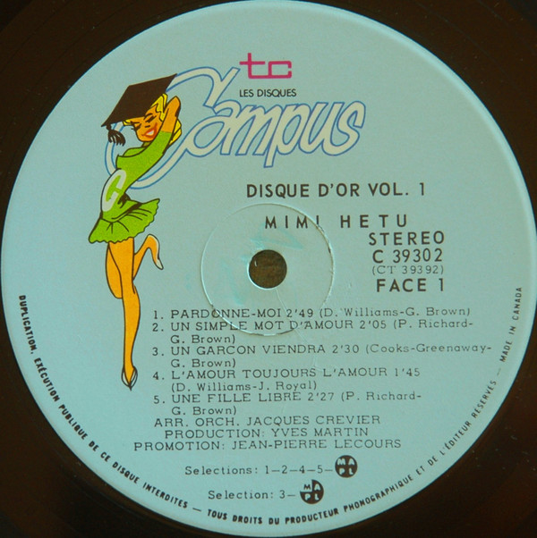 télécharger l'album Mimi Hétu - Disques Dor Vol 1