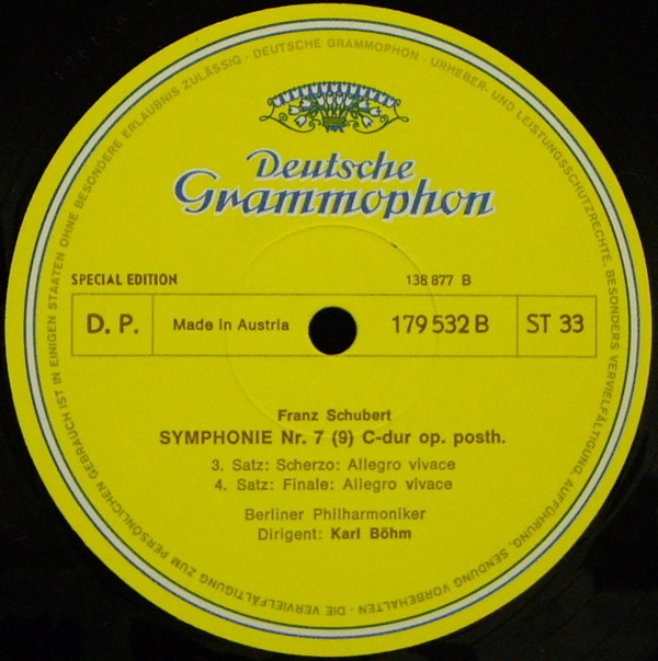 last ned album Franz Schubert, Berliner Philharmoniker, Karl Böhm - Symonie Nr 9 C dur Op Posth