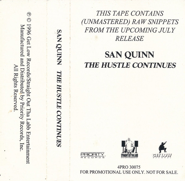 San Quinn – The Hustle Continues (1996, CD) - Discogs