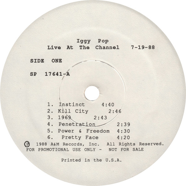 baixar álbum Iggy Pop - Live At The Channel 7 19 88