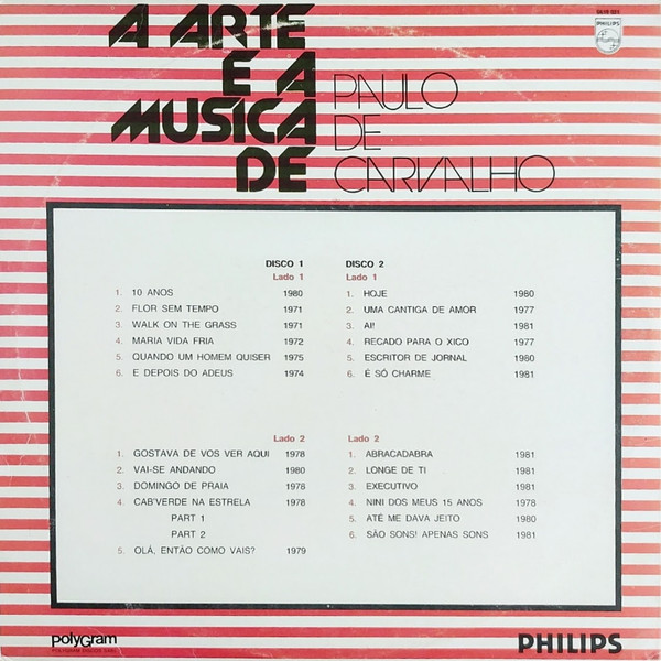 descargar álbum Paulo De Carvalho - A Arte E A Musica De Paulo De Carvalho