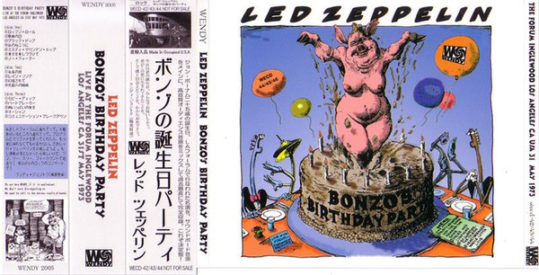 海外最新 Zeppelin Led 洋楽 Bonzo's Party Birthday 洋楽 