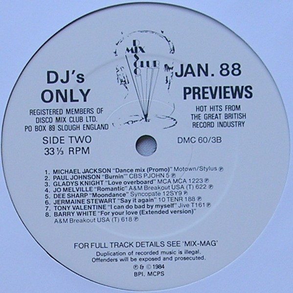 Album herunterladen Various - January 88 Previews