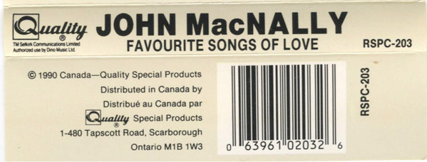 descargar álbum John MacNally - Favorites Of Love