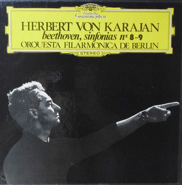 télécharger l'album Beethoven, Orquesta Filarmonica De Berlin Conductor Herbert von Karajan - Sinfonias Nº8 9