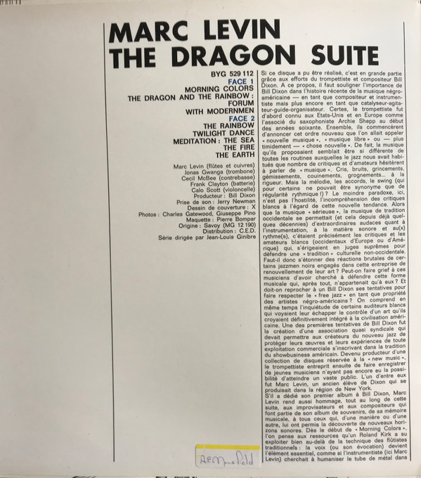ladda ner album Marc Levin And His Free Unit - The Dragon Suite