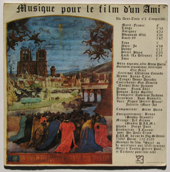 Album herunterladen Steve Potts - Musique Pour Le Film DUn Ami